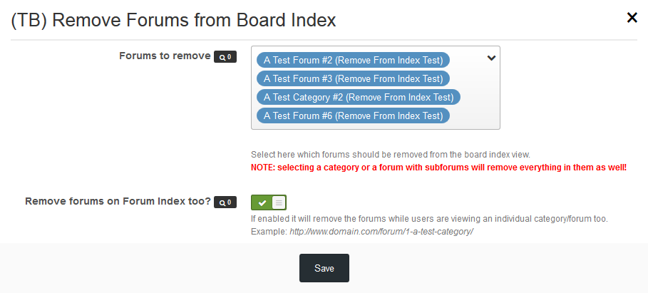 (TB) Remove Forums from Board Index
