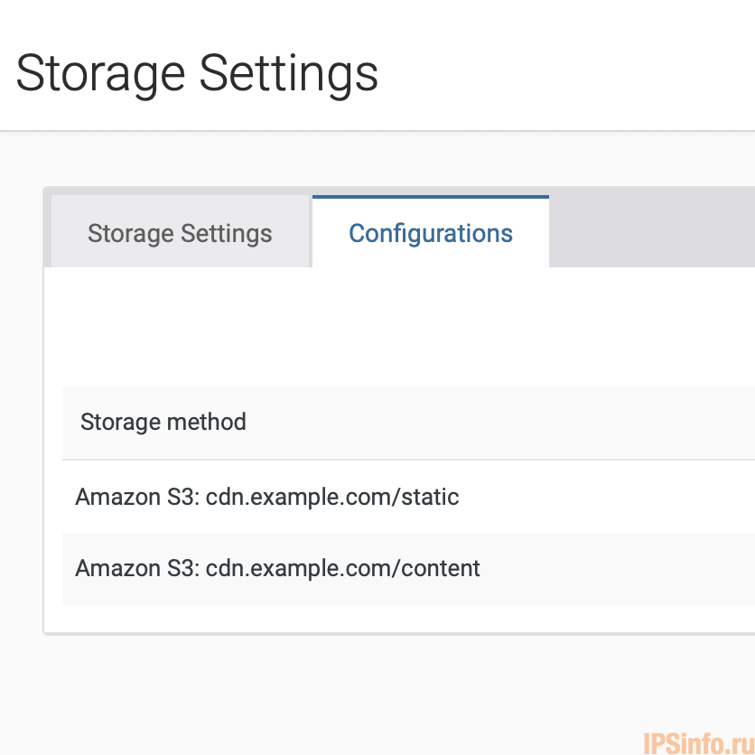 Improve Storage Configurations Display Name