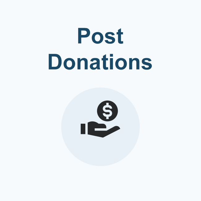 Post Donations